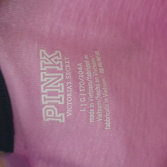 Victoria's Secret PINK Campus Crop Short Sleeve Ringer Tee - Picture 7 of 7